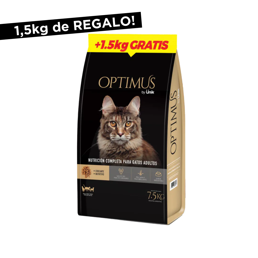 Optimus Gato Adulto 7,5 + 1,5 kg